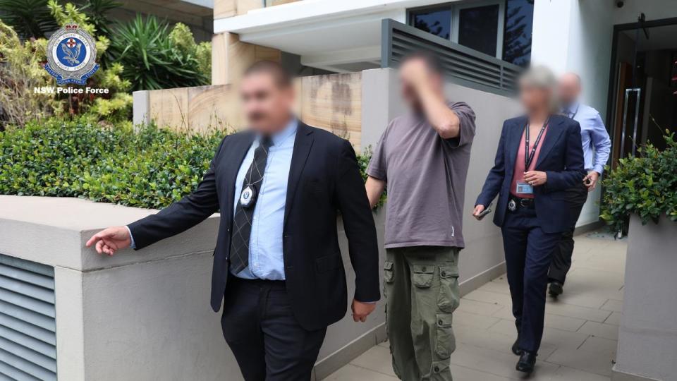 Mr Hayson was arrested at his Gold Coast home. Picture: NSW Police.