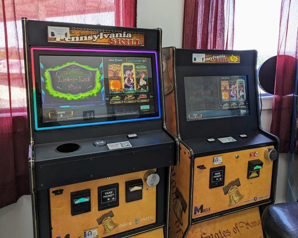 A Pennsylvania skill game machine at a business near Harrisburg.