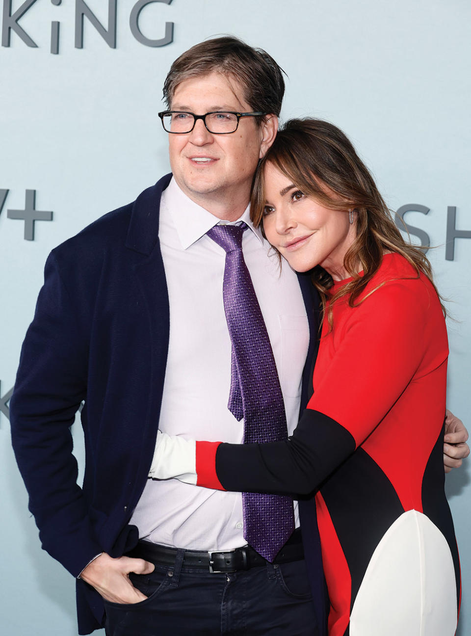Lawrence with his frequent collaborator and wife of 23 years, Christa Miller.