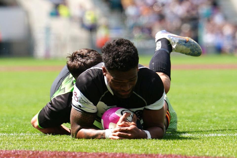 Brace: Seta Tamanivalu scored two tries in west London  (PA)