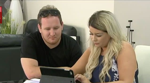 They are now frantically trying to reorganise the wedding in WA. Photo: 7 News