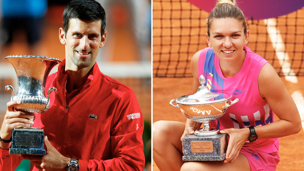 Rome Masters: Novak Djokovic, Simona Halep split by 10 euros in prize money  - Eurosport