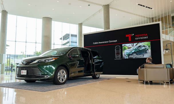 PHOTO: Toyota Connected's team of software engineers have been working on a project called 'Cabin Awareness,' a feature that would use radar technology to sense movements inside a car, including those from children and pets. (Toyota Connected)