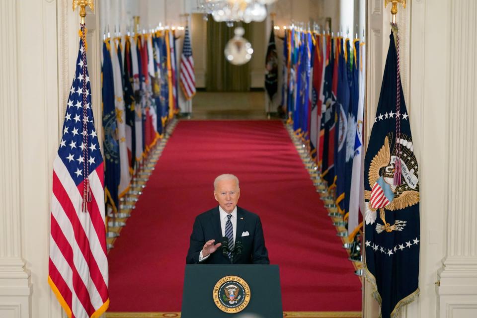 President Joe Biden addressed the nation about the COVID-19 pandemic on March 11, 2021. Biden has accused social media companies of "killing people" by failing to screen out pandemic misinformation.