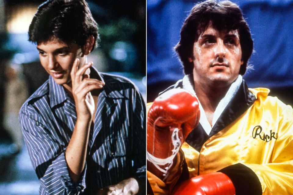 Ralph Macchio in 'The Karate Kid Part II' and Sylvester Stallone in 'Rocky II'