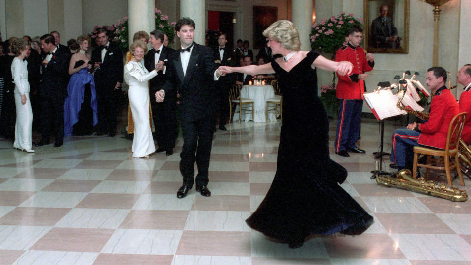 Princess Diana, John Travolta (REX via Shutterstock)