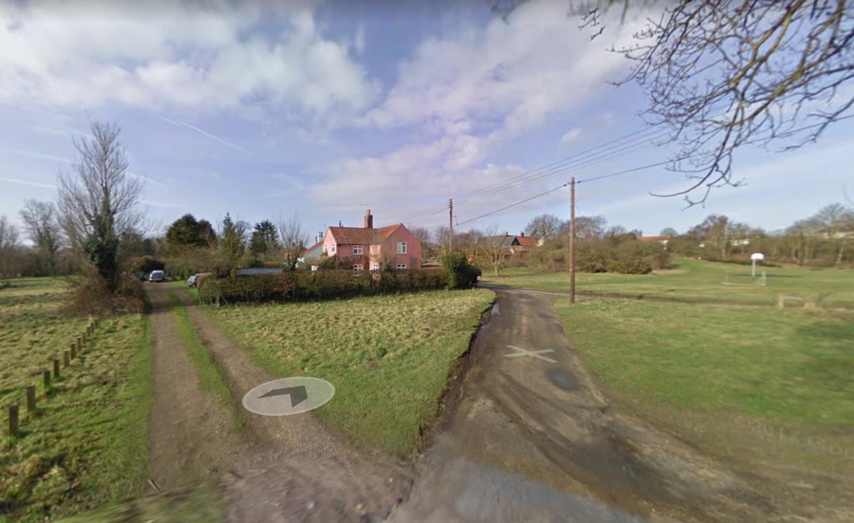 The girl was stabbed in the quiet village of Benham, near Saxmundham, Suffolk. (Google Maps)