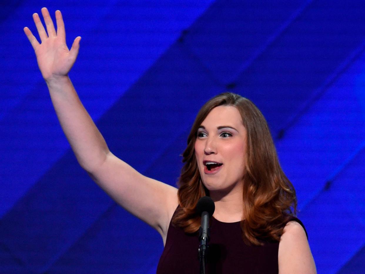 <p>Sarah McBride has become the first transgender state senator to be elected</p> (AFP via Getty Images)