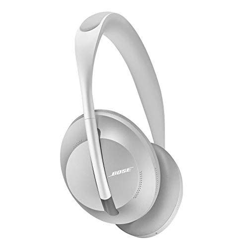 20) Bose Noise Cancelling Headphones 700 — Over Ear, Wireless Bluetooth Headphones with Built-In Microphone for Clear Calls & Alexa Voice Control, Silver Luxe