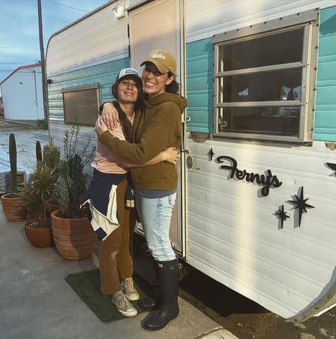Joanna Gaines/Instagram Joanna Gaines hugging her younger sister, Mary Kay “Mikey” McCall