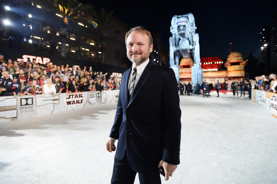 Rian Johnson at the world premiere of The Last Jedi in 2017