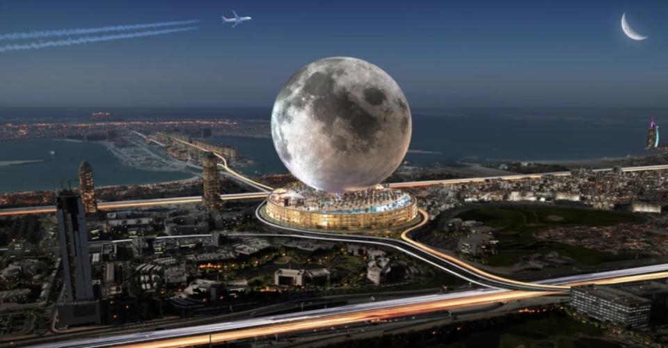 杜拜又一建築巨作「月球MOON」度假村！斥資400億港幣、神還原月亮隕石坑洞 奢華配套：外星飛船夜店、平價版太空旅遊