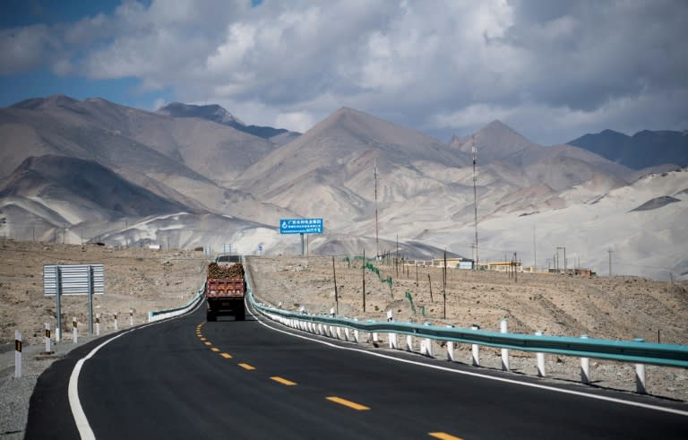 The China-Pakistan Friendship Highway runs over 1,300 kilometres (800 miles) from the far western Chinese city of Kashgar through the world's highest mountain pass and across the border