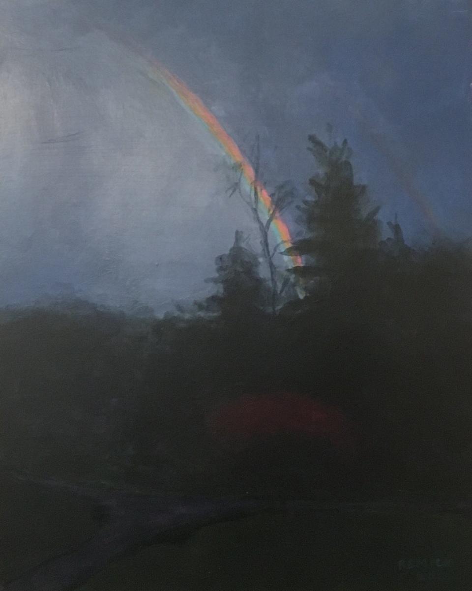 Rainbow And Cherry Tree by Stephen Remick