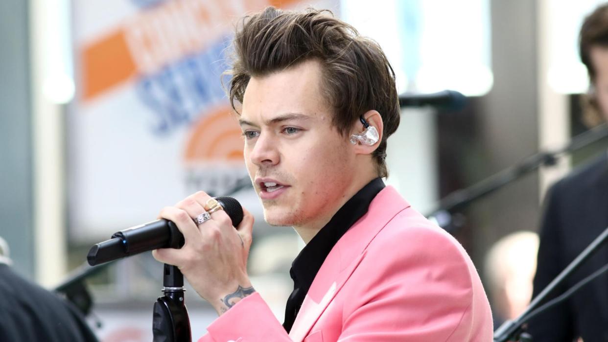 NEW YORK - May 9, 2017: Harry Styles performs on the NBC "Today" show concert series on May 9, 2017, in New York City.