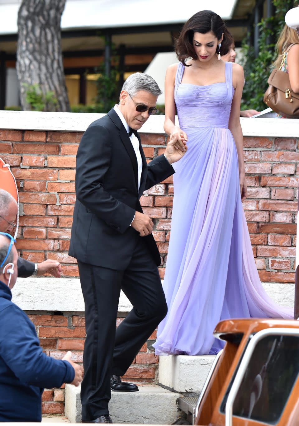 Amal has definitely snapped straight back into shape after giving birth to twins Ella and Alexander. She looked stunning as ever in Venice recently here with George. Source: Getty