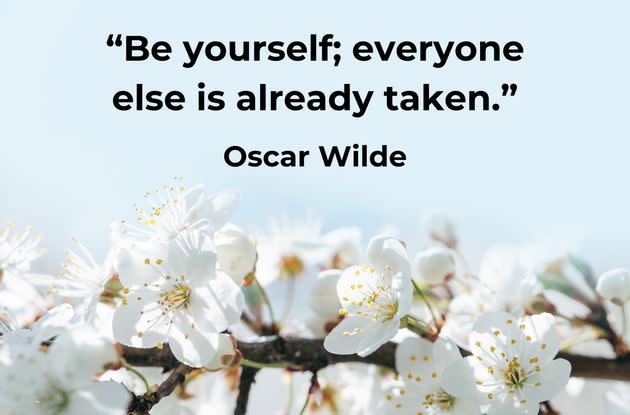 A quote from Oscar Wilde on the topic “Be yourself”