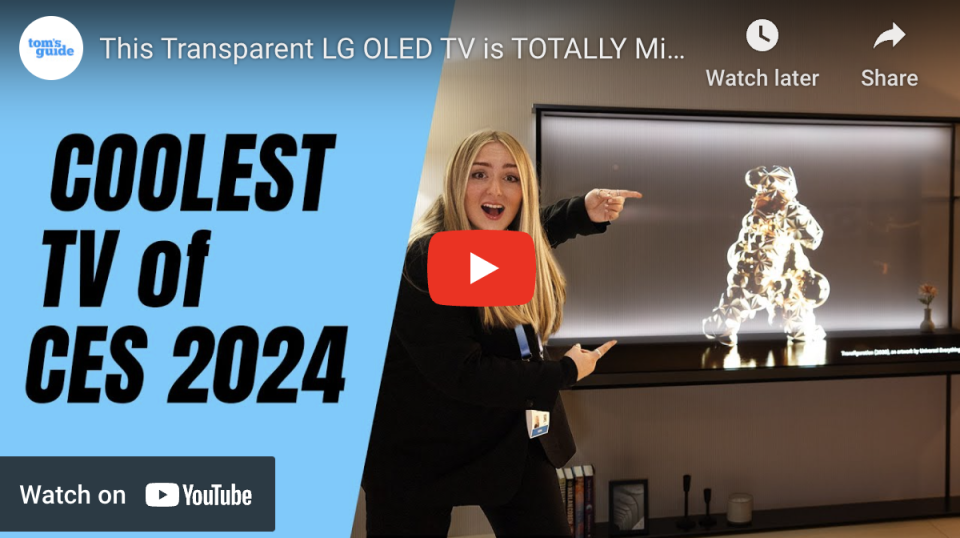 This Transparent LG OLED TV is TOTALLY Mind-Boggling!