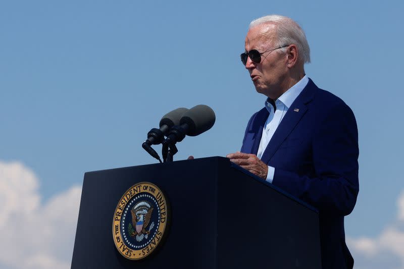 U.S. President Biden travels to Massachusetts