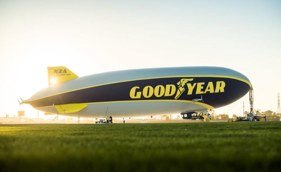 <p>Some have been deployed for geological and atmospheric research, but they are mostly just used for advertising and carrying passengers on sightseeing tours. <em>Wingfoot Two</em> was assembled by Goodyear and ZLT teams in Ohio before taking up residency in 2017 at Goodyear's 51-year-old airship base in Carson, California.</p>