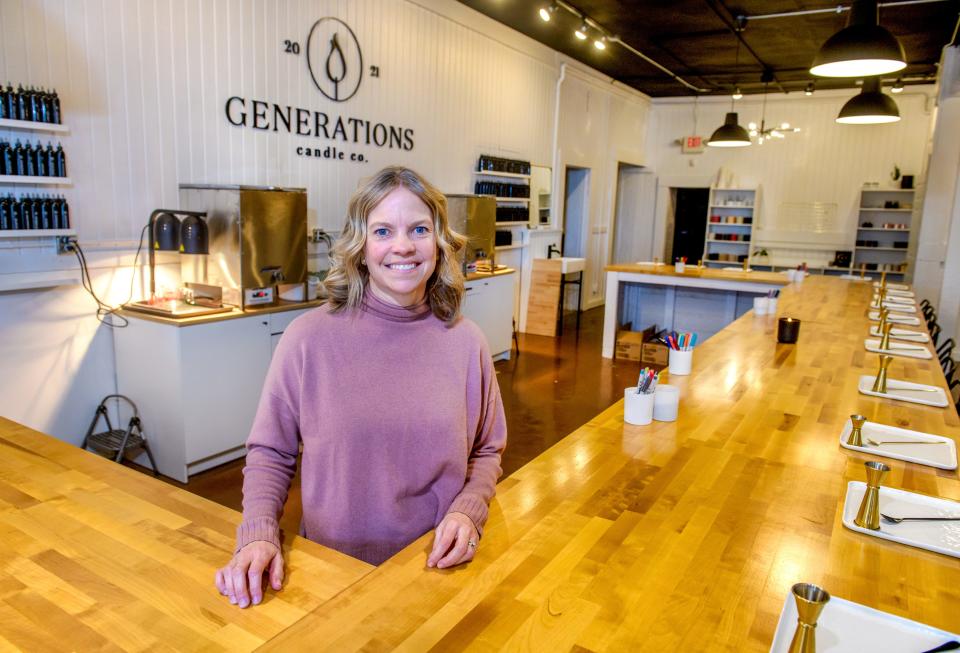 Susan Zobrist opened Generations Candle Co. at 4600 N. Prospect Rd. in Peoria Heights in August. The new business gives patrons the opportunity to create their own unique scented candle.