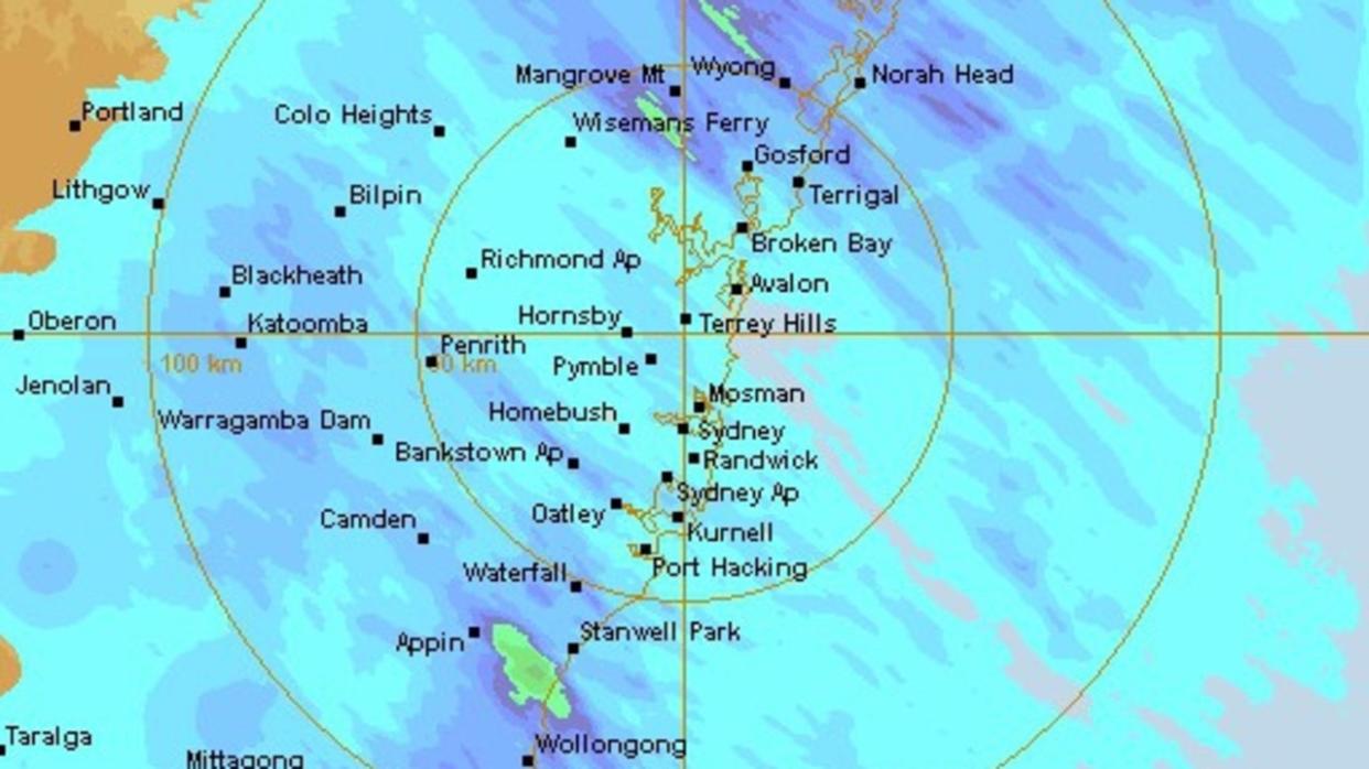 Assignment Freelance Picture Composite radar of rainfall for the past 24 hours, to 7am May 8, in
 eastern NSW. Picture: BOM