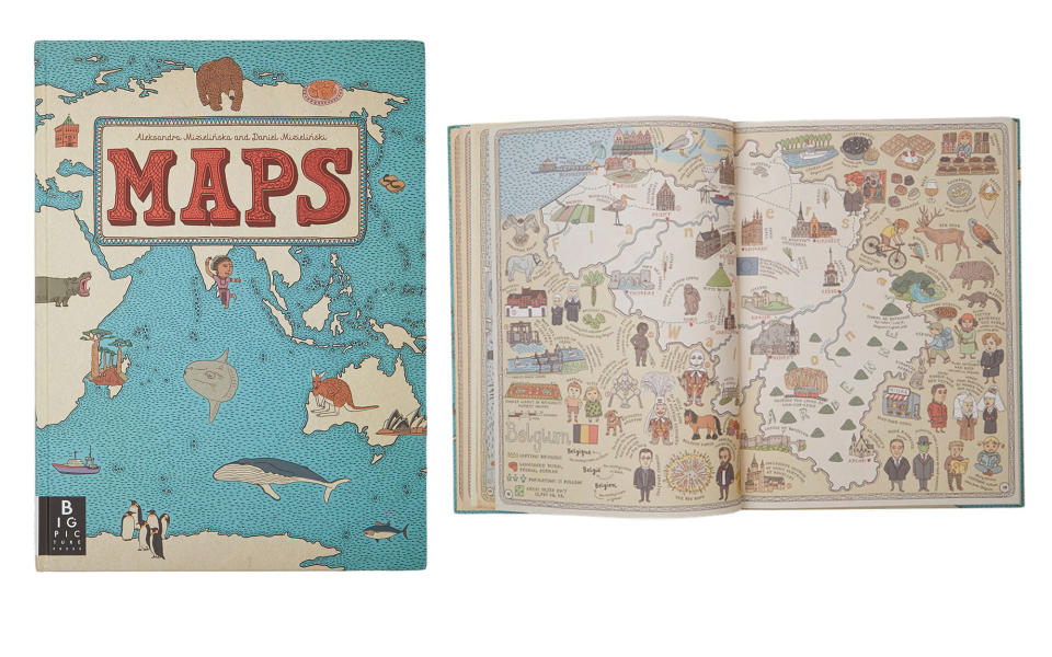 <p>It's easy for kids of all ages to get lost in these imaginative illustrated maps.</p> <p><strong>To buy:</strong> <a rel="nofollow noopener" href="http://click.linksynergy.com/fs-bin/click?id=93xLBvPhAeE&subid=0&offerid=293189.1&type=10&tmpid=12371&RD_PARM1=http%3A%2F%2Fwww.barneys.com%2Fproduct%2Frandom-house-maps-503766519.html&u1=TLGGtrvG1KidgiftsES1Sept" target="_blank" data-ylk="slk:barneys.com;elm:context_link;itc:0;sec:content-canvas" class="link ">barneys.com</a>, $35</p>