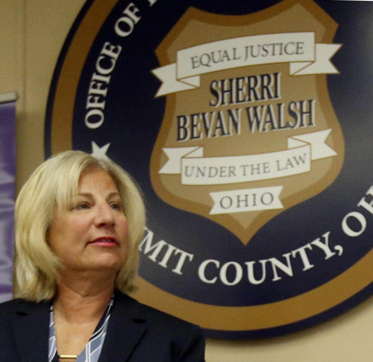 Summit County Prosecutor Sherri Bevan Walsh is retiring next month.