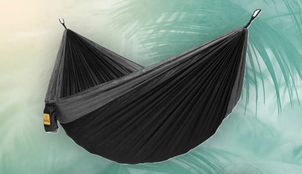 black and gray hammock