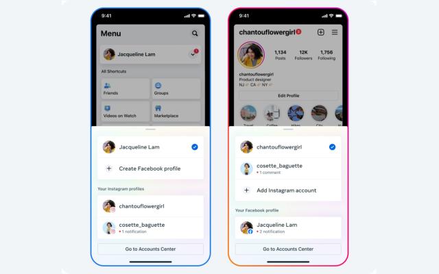 Meta Test Account Switching Between Facebook and Instagram