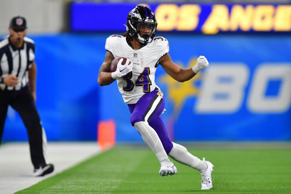 Ravens HC John Harbaugh gives injury update on RB Keaton Mitchell