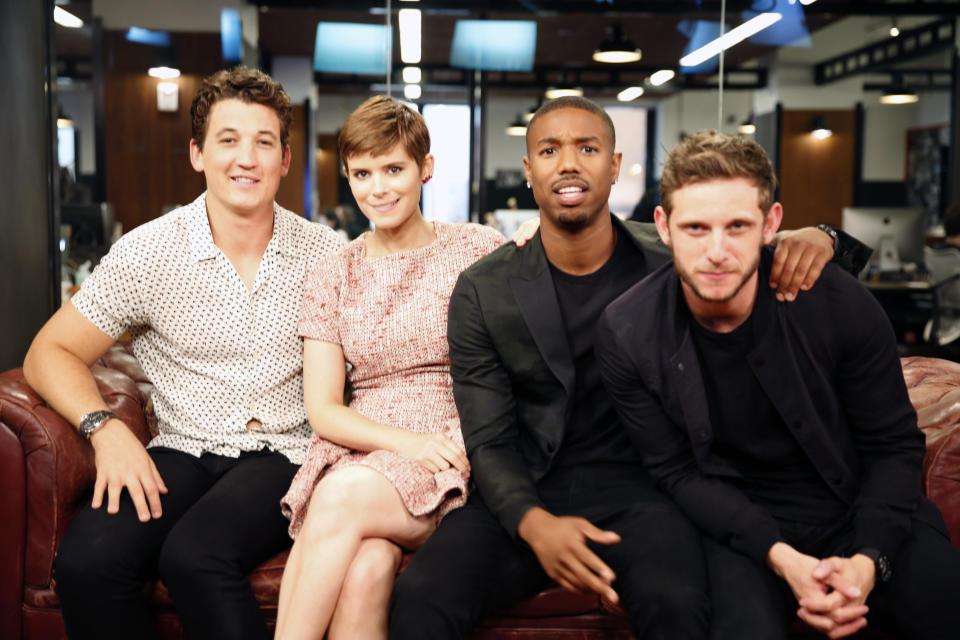<p>Miles Teller, Kate Mara, Michael B. Jordan and Jamie Bell bring their superpowers to HuffPost Live on Aug. 4, 2015.</p>