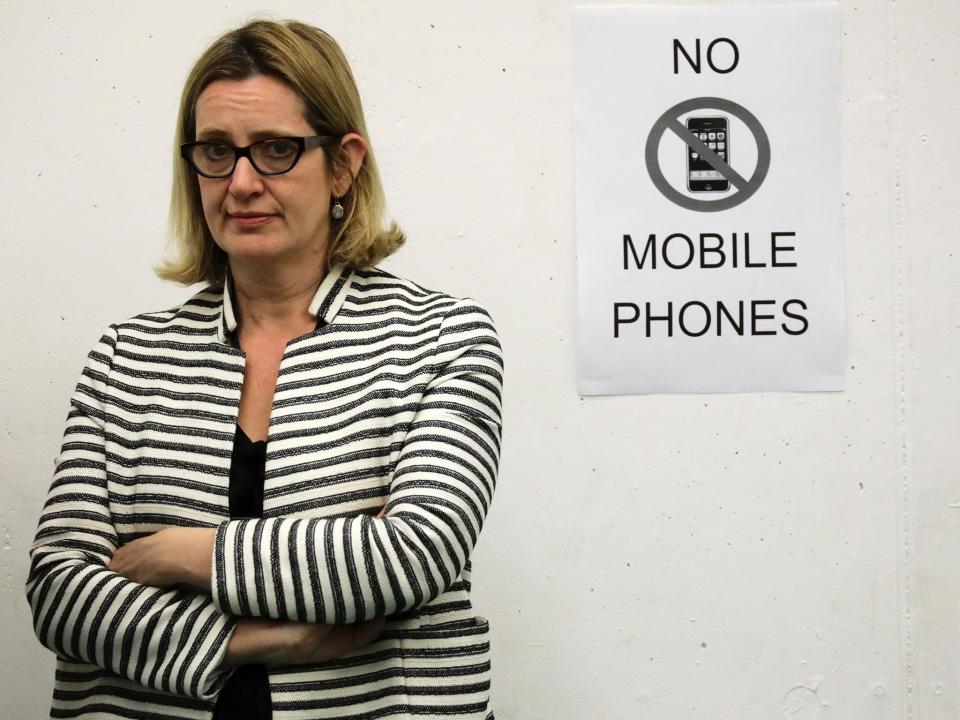 Home Secretary Amber Rudd has announced a crackdown on extremist material: REUTERS