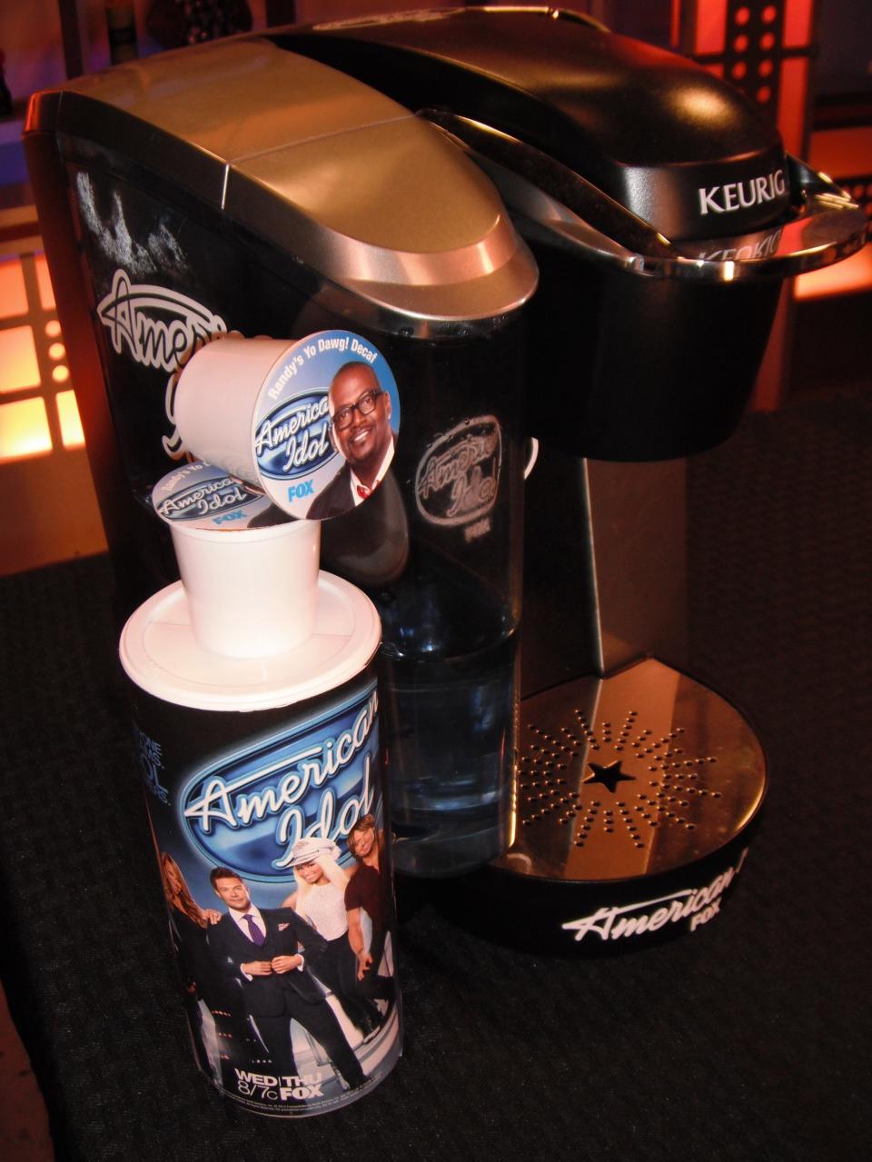 American Idol Keurig k-cup machine and accessories.