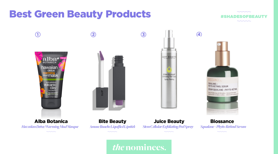 <p>Alba Botanics, Bite Beauty, Juice Beauty, and Biossance. (Art by Quinn Lemmers for Yahoo Lifestyle) </p>