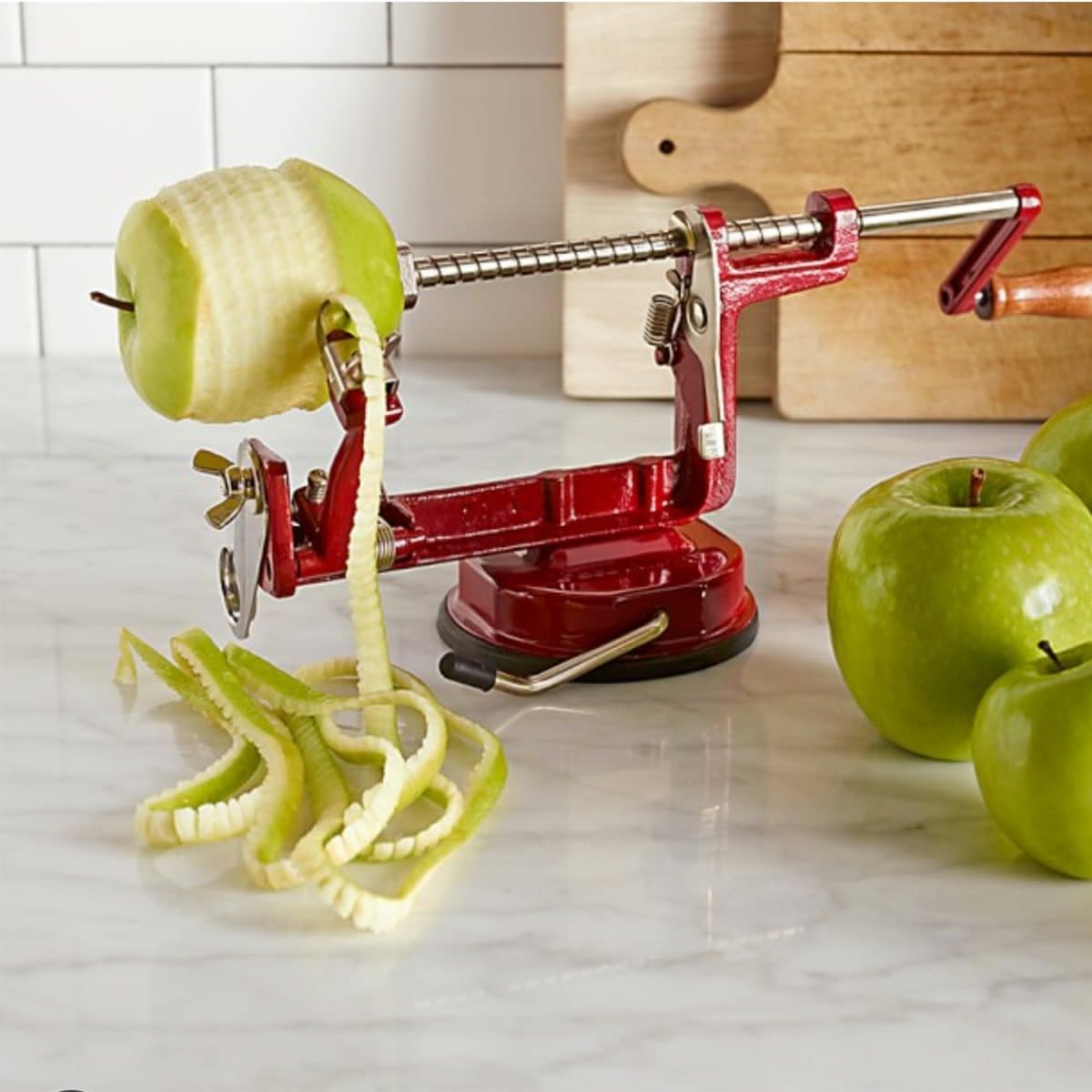 Apple peeler, corer, slicer