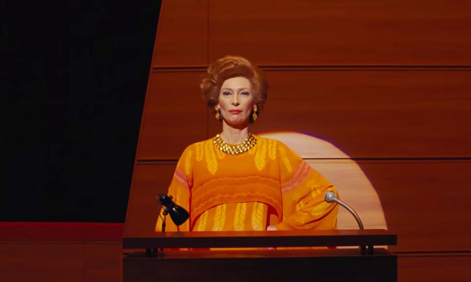 Tilda Swinton in The French Dispatch, 2020