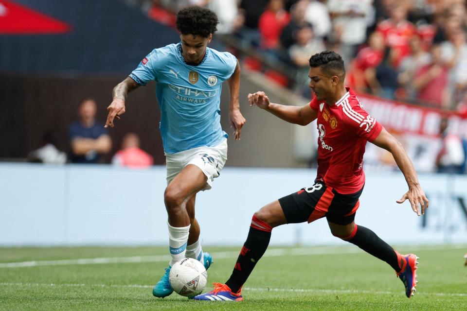 Man Utd’s Casemiro may be able to resurrect his career at Old Trafford after a promising performance in the Community Shield (AP)