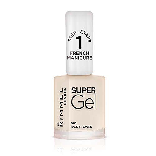 7) Rimmel London Super Gel French Manicure Nail Polish, 92 Ivory Tower