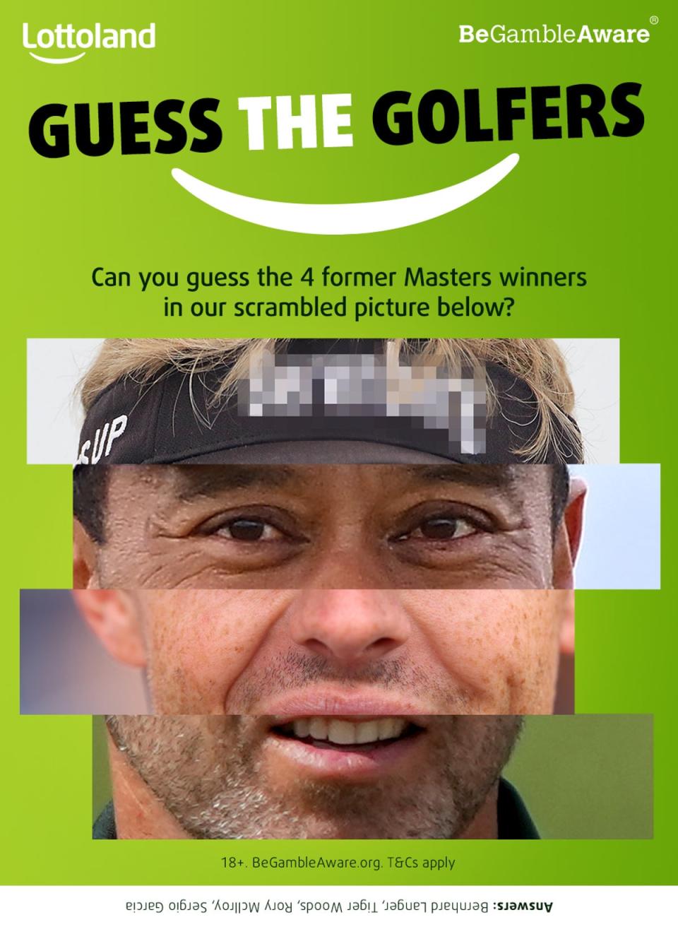 Can you guess the 4 former Masters winners in our scrambled picture? (SWNS)