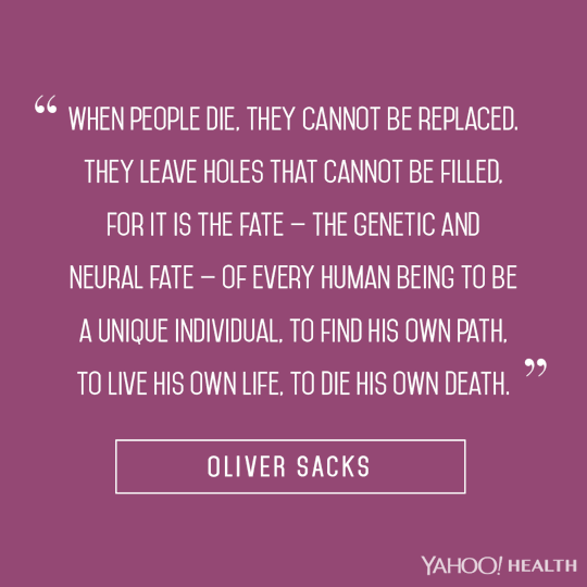 Oliver Sacks on individuality