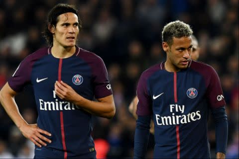 Edinson Cavani Neymar PSG