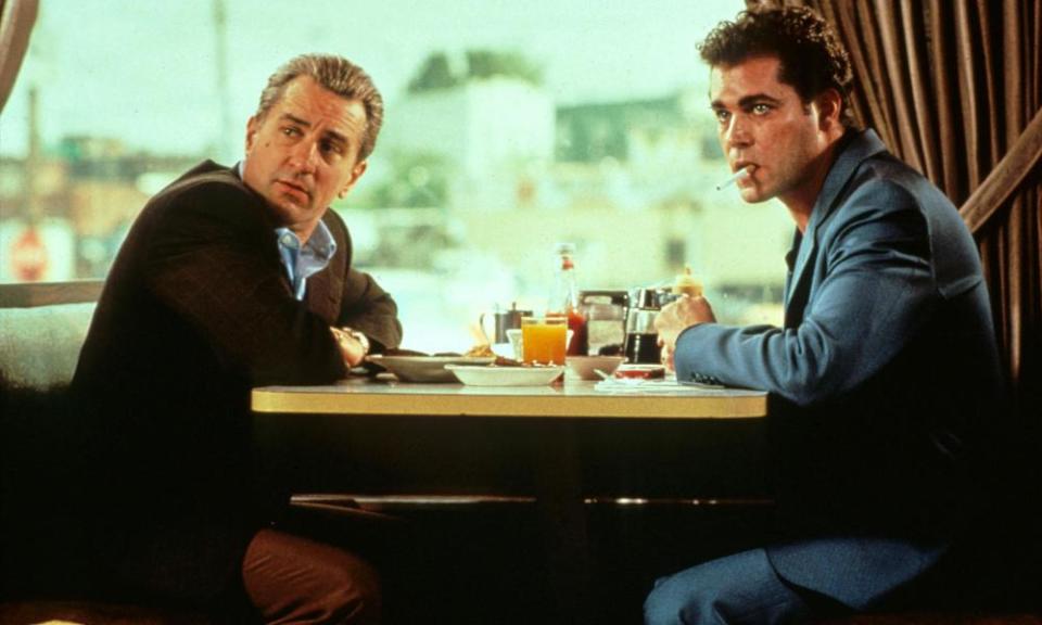 Robert De Niro and Ray Liotta in Goodfellas.