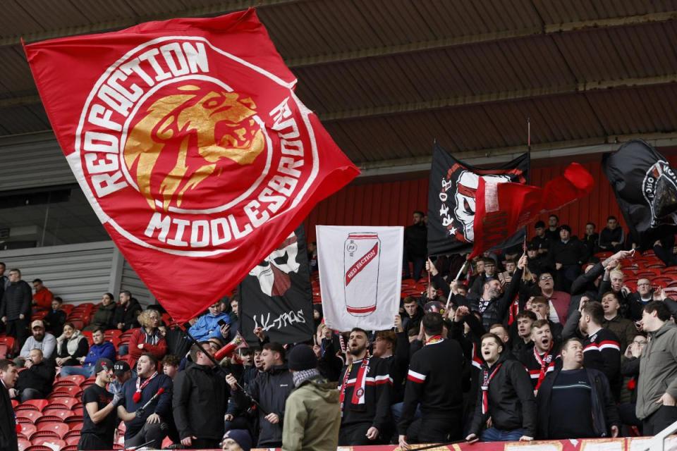 Middlesbrough's fans at the Riverside Stadium <i>(Image: PA)</i>