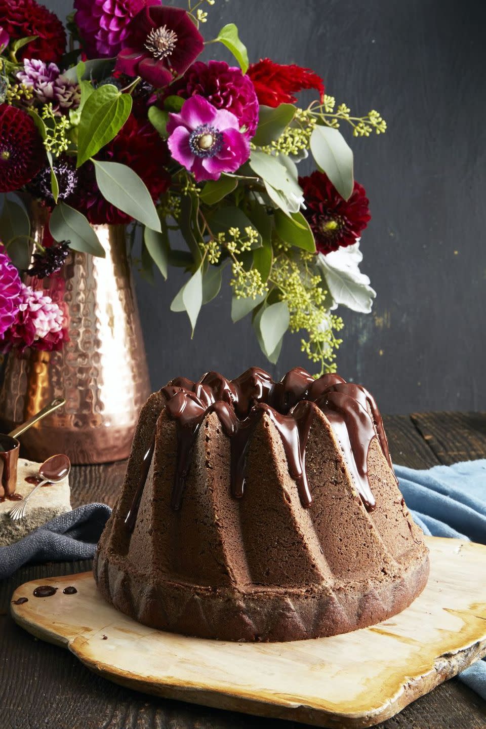 <p>Strong-brewed coffee in the batter and the frosting really amps up the cocoa flavor, while sour cream and buttermilk keep this luscious dessert decadently rich.</p><p><em><a href="https://www.goodhousekeeping.com/food-recipes/dessert/a35180/double-chocolate-bundt/" rel="nofollow noopener" target="_blank" data-ylk="slk:Get the recipe for Double Chocolate Bundt »;elm:context_link;itc:0;sec:content-canvas" class="link ">Get the recipe for Double Chocolate Bundt »</a></em></p><p><strong>RELATED: </strong><a href="https://www.goodhousekeeping.com/food-recipes/cooking/g32223075/how-to-make-coffee-at-home/" rel="nofollow noopener" target="_blank" data-ylk="slk:Here's How to Make Coffee at Home Using 7 Different Brewing Methods;elm:context_link;itc:0;sec:content-canvas" class="link ">Here's How to Make Coffee at Home Using 7 Different Brewing Methods</a><br></p>
