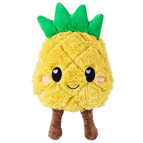 Pineapple Microwavable Heating pad - Pillow Plush Food Toy- Warm Cozy Soft heatable Stuffed Animal - hot and Cold Therapy for Cramps, Back, and Neck Pain Relief - Pineapple Gifts for Women and Girls