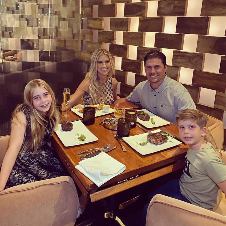 <p>The duo took Haack's children <a href="https://www.instagram.com/p/CS8Bp76FbBj/" rel="nofollow noopener" target="_blank" data-ylk="slk:out to dinner;elm:context_link;itc:0;sec:content-canvas" class="link ">out to dinner</a> during a quick 24-hour jaunt to Las Vegas. </p>