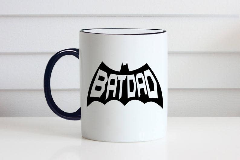 <p><a href="https://go.redirectingat.com?id=74968X1596630&url=https%3A%2F%2Fwww.etsy.com%2Flisting%2F565727777%2Fbatdad-batdad-mug-batdad-coffee-mug-dad&sref=https%3A%2F%2Fwww.redbookmag.com%2Flife%2Ffriends-family%2Fg44098062%2Ffunny-fathers-day-gifts-ideas%2F" rel="nofollow noopener" target="_blank" data-ylk="slk:Shop Now;elm:context_link;itc:0;sec:content-canvas" class="link ">Shop Now</a></p><p>Batdad Mug</p><p>$13.99</p><p>etsy.com</p>