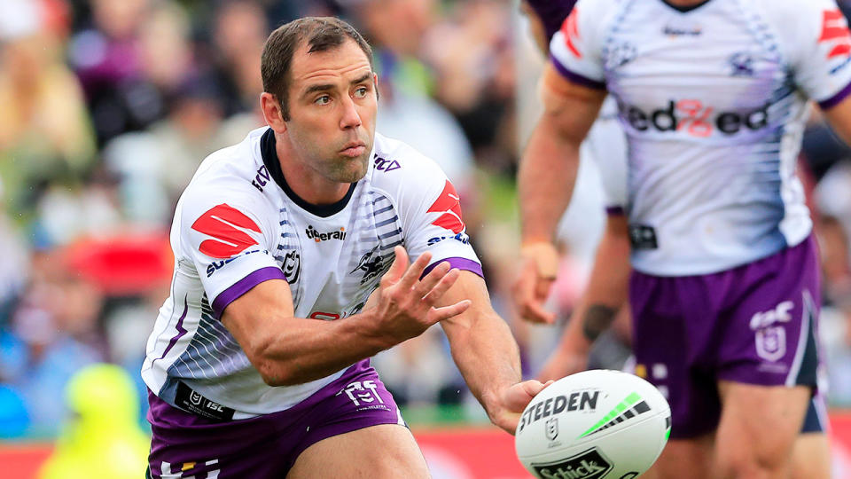 Cam Smith is pictured here during Melbourne's round one match in 2020.