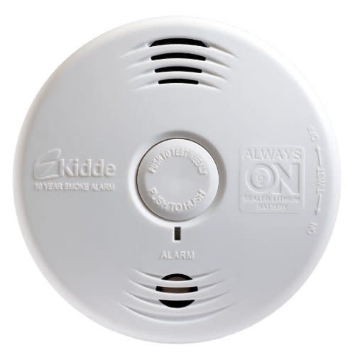 <p><a href="https://go.redirectingat.com?id=74968X1596630&url=https%3A%2F%2Fwww.wayfair.com%2FKidde-Bedroom-Smoke-Alarm-OIP1161.html&sref=https%3A%2F%2Fwww.popularmechanics.com%2Fhome%2Fg37344160%2Fbest-smoke-detectors%2F" rel="nofollow noopener" target="_blank" data-ylk="slk:Shop Now;elm:context_link;itc:0;sec:content-canvas" class="link ">Shop Now</a></p><p>Smoke Detector With Voice Alert </p><p>wayfair.com</p><p>$59.99</p>